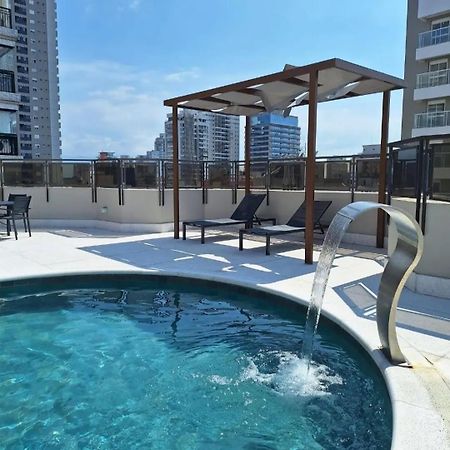 Lindo Flat No Edificio Cosmopolitan, Com Garagem E Piscina Appartement Santos  Buitenkant foto